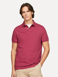 Polo Tommy Hilfiger Masculina Regular Piquet 1985 Rosa Mescla