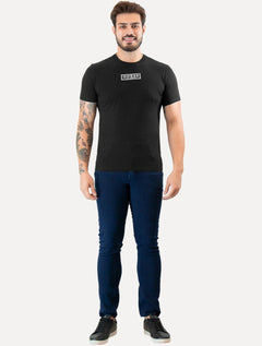 Camiseta Guess Masculina Patch Logo Preta