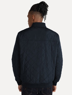 Jaqueta Calvin Klein Jeans Bomber CK Zip Azul Marinho