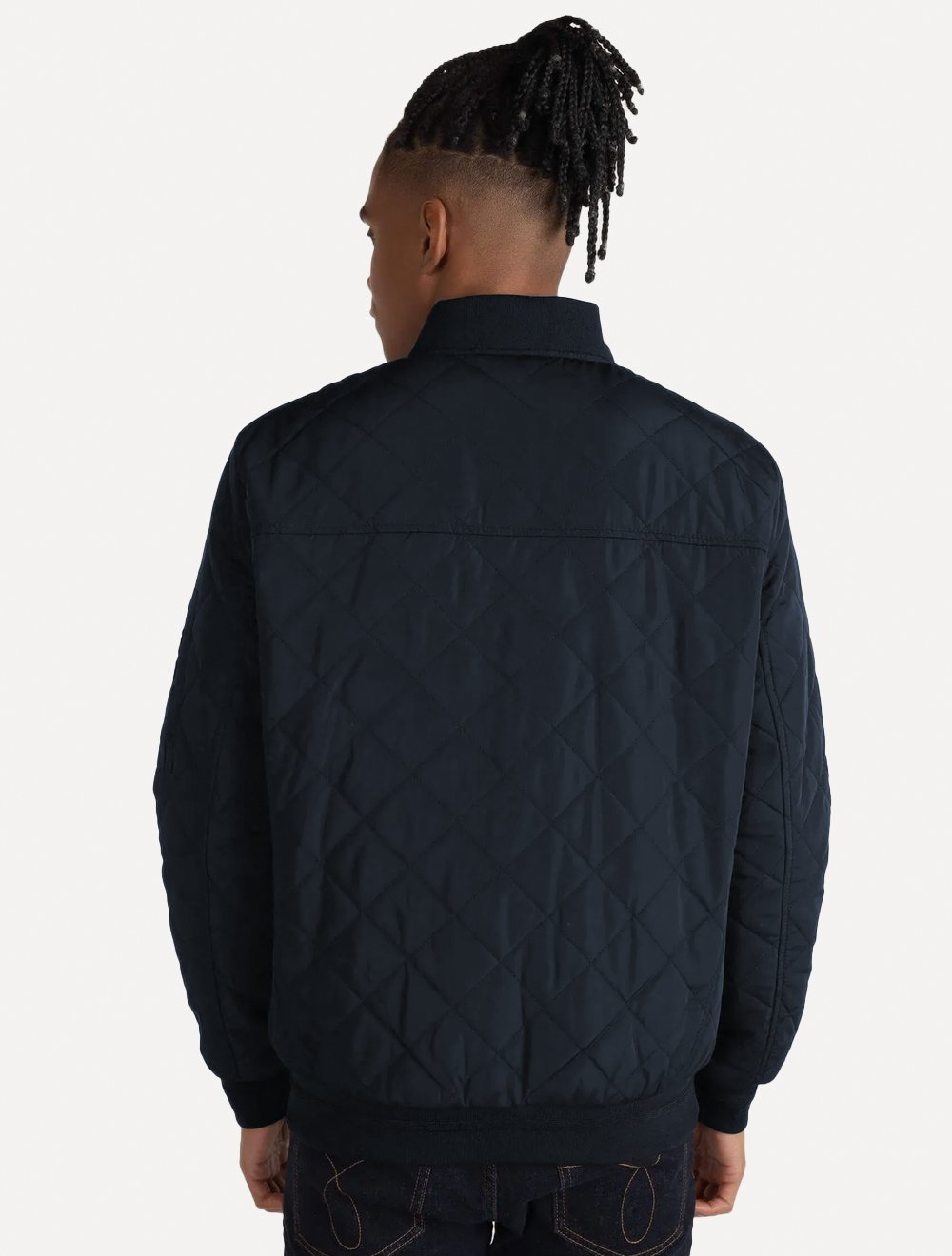 Jaqueta Calvin Klein Jeans Bomber CK Zip Azul Marinho
