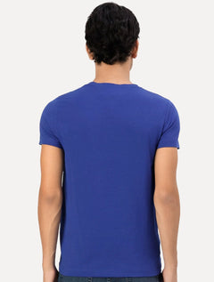 Camiseta Tommy Hilfiger Masculina Slim Fit Essential Stretch Azul Royal