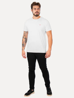 Camiseta Colcci Masculina Back To Basics Red Logo Branca