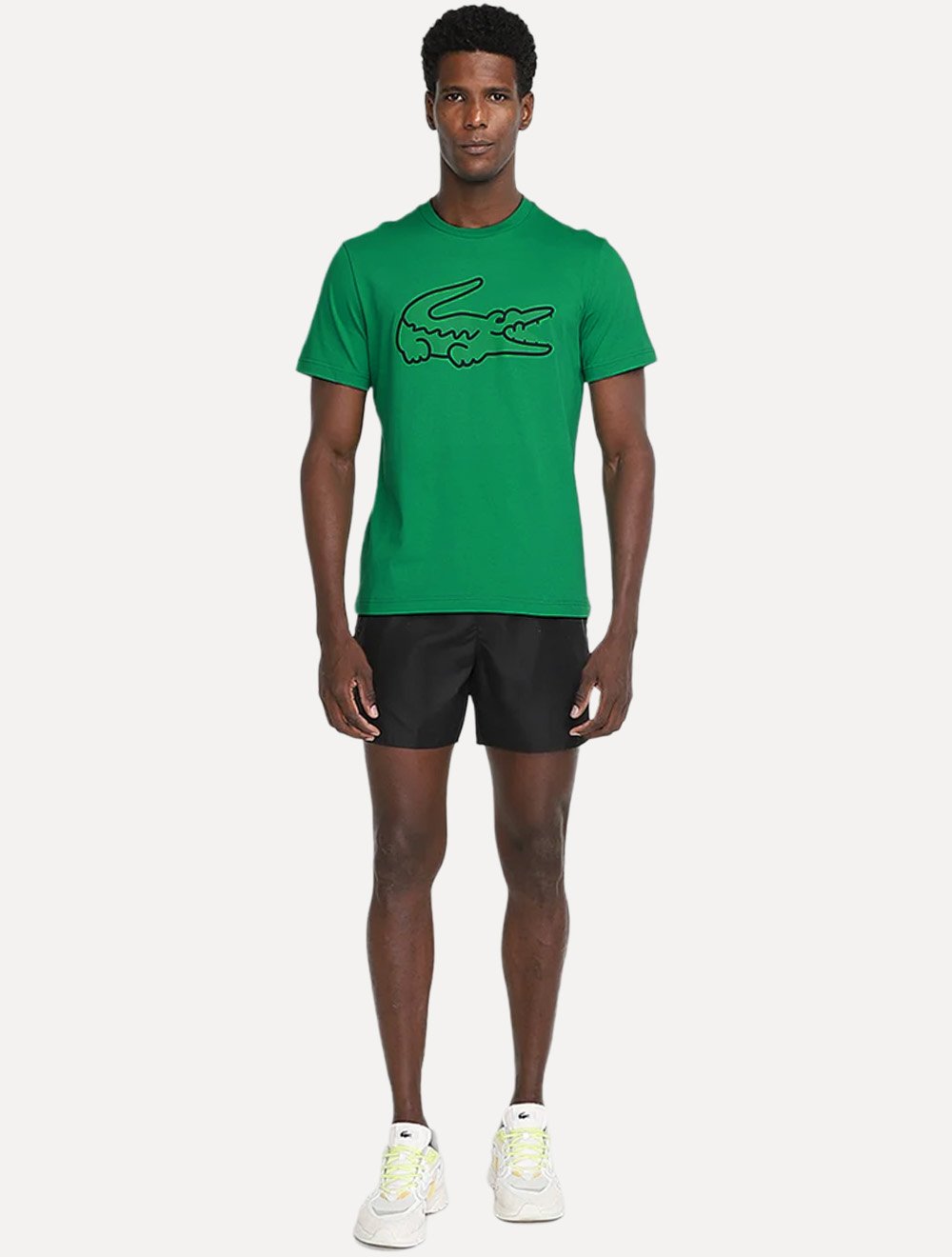 Camiseta Lacoste Masculina Regular Fit Print Croco Verde