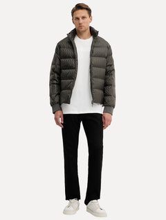 Camiseta Armani Exchange Masculina Regular Mono Logo Relevo Off-White