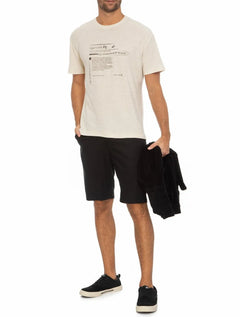 Camiseta Osklen Masculina Over Eco Blend Redesign Waste Off-White