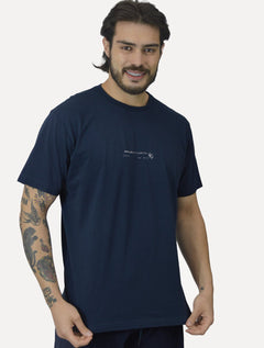 Camiseta Osklen Masculina Regular Vintage Kite Graphics Azul Marinho