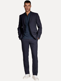 Polo Aramis Masculina Ottoman Ziper Azul Marinho