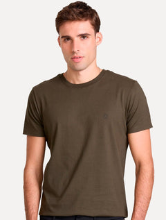 Camiseta John John Masculina Slim Fit One Marrom Escuro