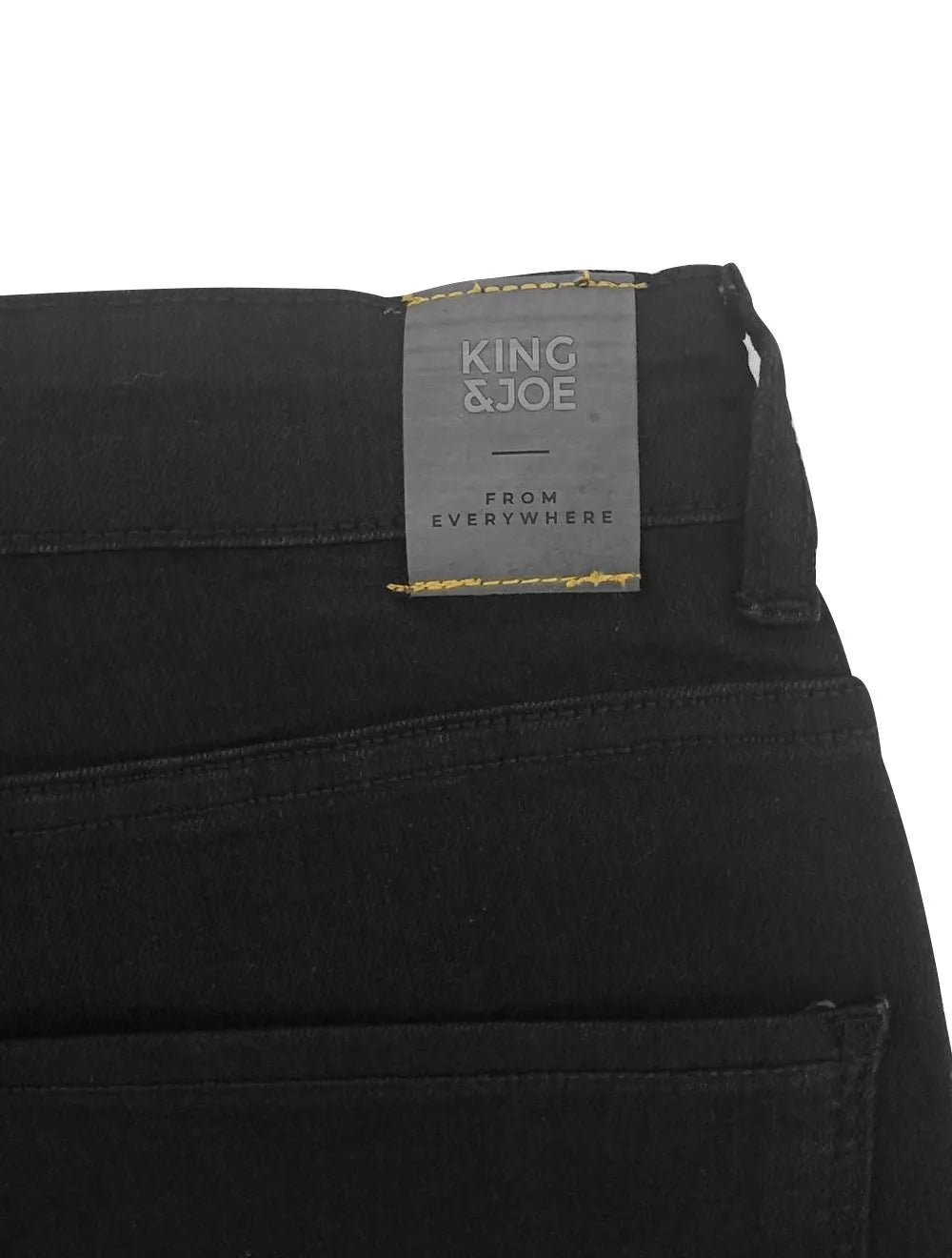 Bermuda King & Joe Jeans Masculina Slim Flex Detroit Black Preta