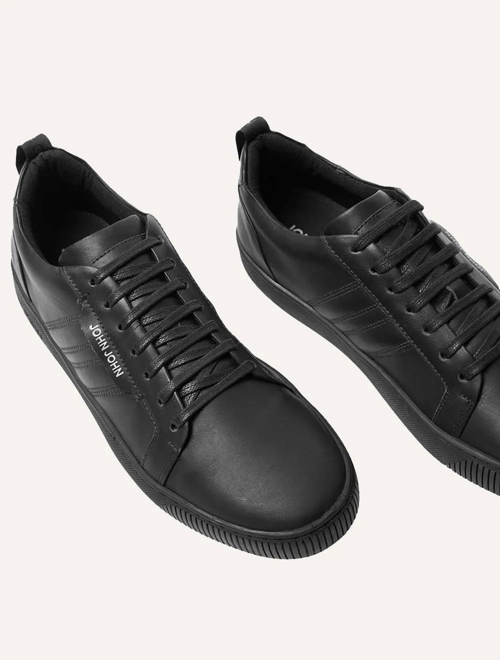 Tênis John John Masculino Boston Leather Black Preto