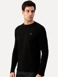 Camiseta Calvin Klein Jeans Masculina Manga Longa Quadrile Preta