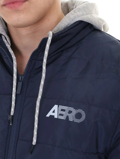 Jaqueta Aeropostale Masculina Waterproof Aero Fast Sash Azul Marinho