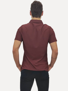 Polo Pacific Blue Masculina Basic Bordô