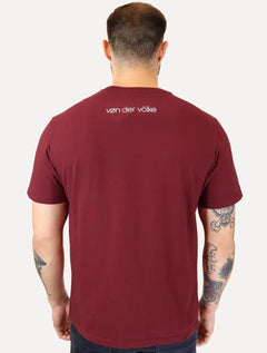 Camiseta Von der Volke Masculina Origineel Colective Art Lion Marsala