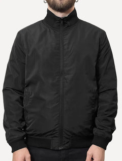 Jaqueta Aramis Masculina Bomber Dupla Preta/Grafite Mescla