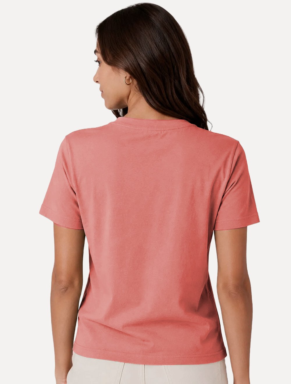 Camiseta Guess Feminina Los Angeles Embroidery Logo Rosa