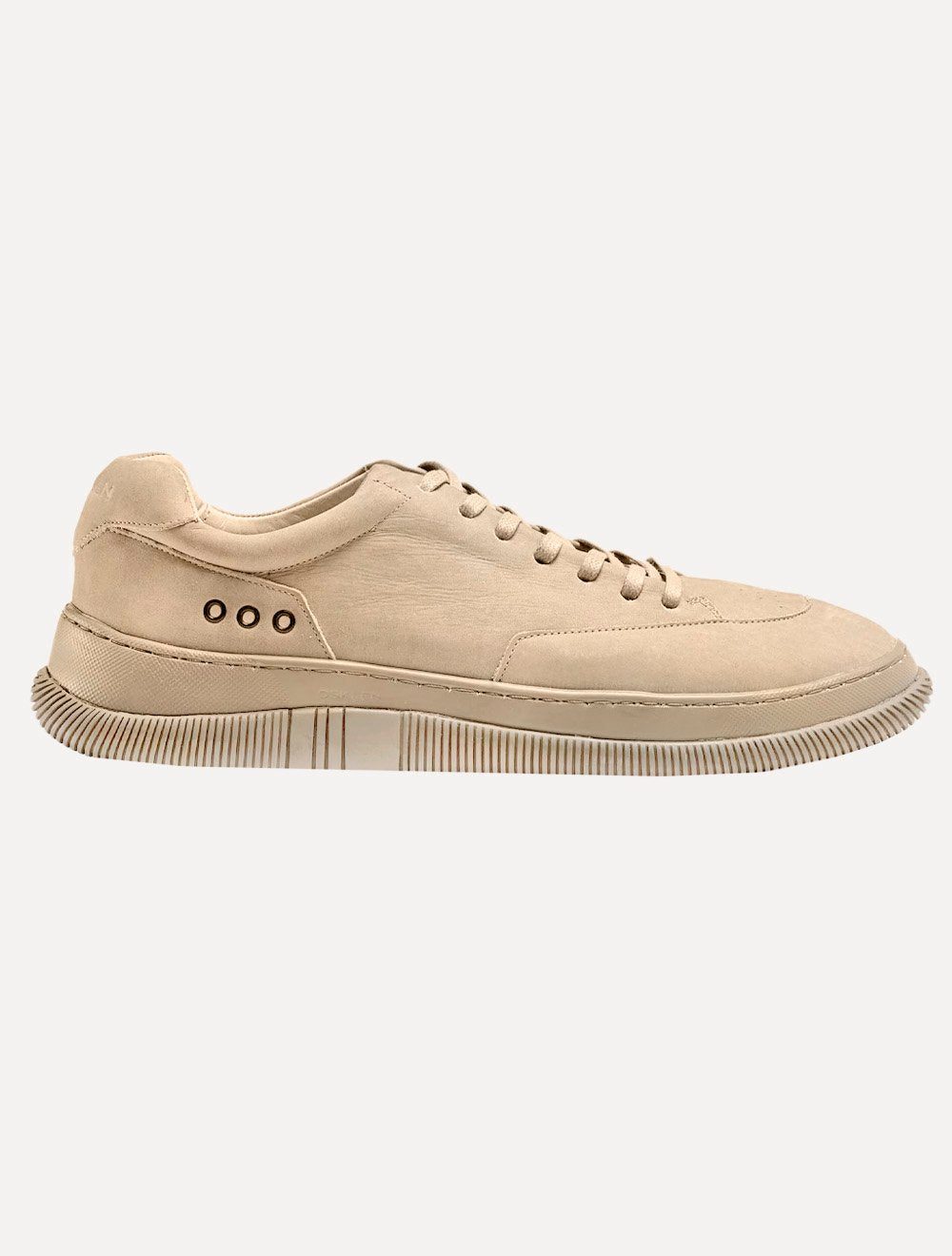 Tênis Osklen Masculino Couro Hybrid Laces Nobuck Monochromatic Cáqui