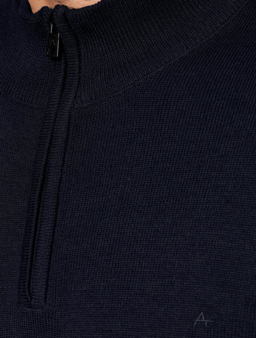 Blusa Aramis Masculina Tricot Gola Alta Half Zip Surton Azul Marinho
