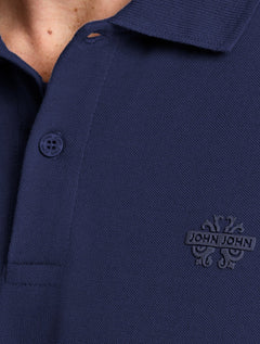 Polo John John Masculina Light Transfer Azul Marinho