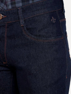 Calça Dudalina Jeans Regular Concept Five Pockets Escura