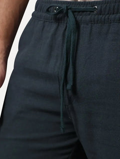Bermuda Calvin Klein Masculina Essentials Linho Azul Marinho