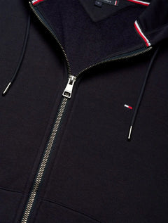 Moletom Tommy Hilfiger Masculino Flag Logo Zip-Through Hoody Azul Marinho