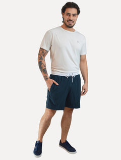 Short Dudalina Masculino Relax Classic Azul Marinho