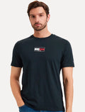 Camiseta Tommy Hilfiger Masculina Flag Small Box Azul Marinho
