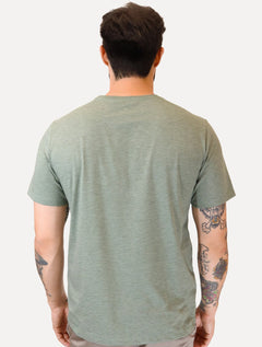 Camiseta Dudalina Masculina Mini Stripes Verde Médio