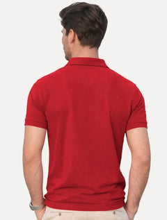 Polo Aramis Masculina Basic Piquet Vermelho