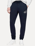 Calça Tommy Jeans Masculina Moletom Entry Signature Graphic Azul Marinho