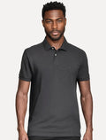 Polo Aramis Masculina Basic Piquet Mono Cinza Escuro