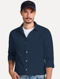 Camisa John John Masculina Slim Dark Azul Marinho