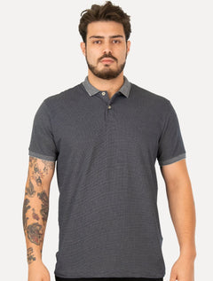 Polo Aramis Masculina Piquet Maquinetada Vegas Azul Marinho
