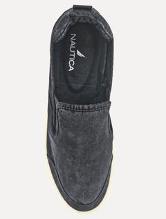 Tênis Nautica Masculino Slip On Tecido Azul Marinho