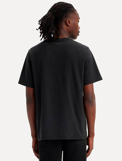 Camiseta Levis Masculina Red Tab Script Preta