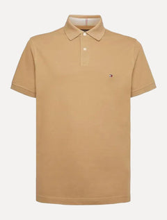 Polo Tommy Hilfiger Masculina Regular Piquet 1985 Cáqui
