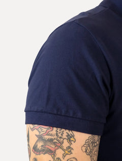 Polo Colcci Masculina Piquet Light Logo Azul Marinho