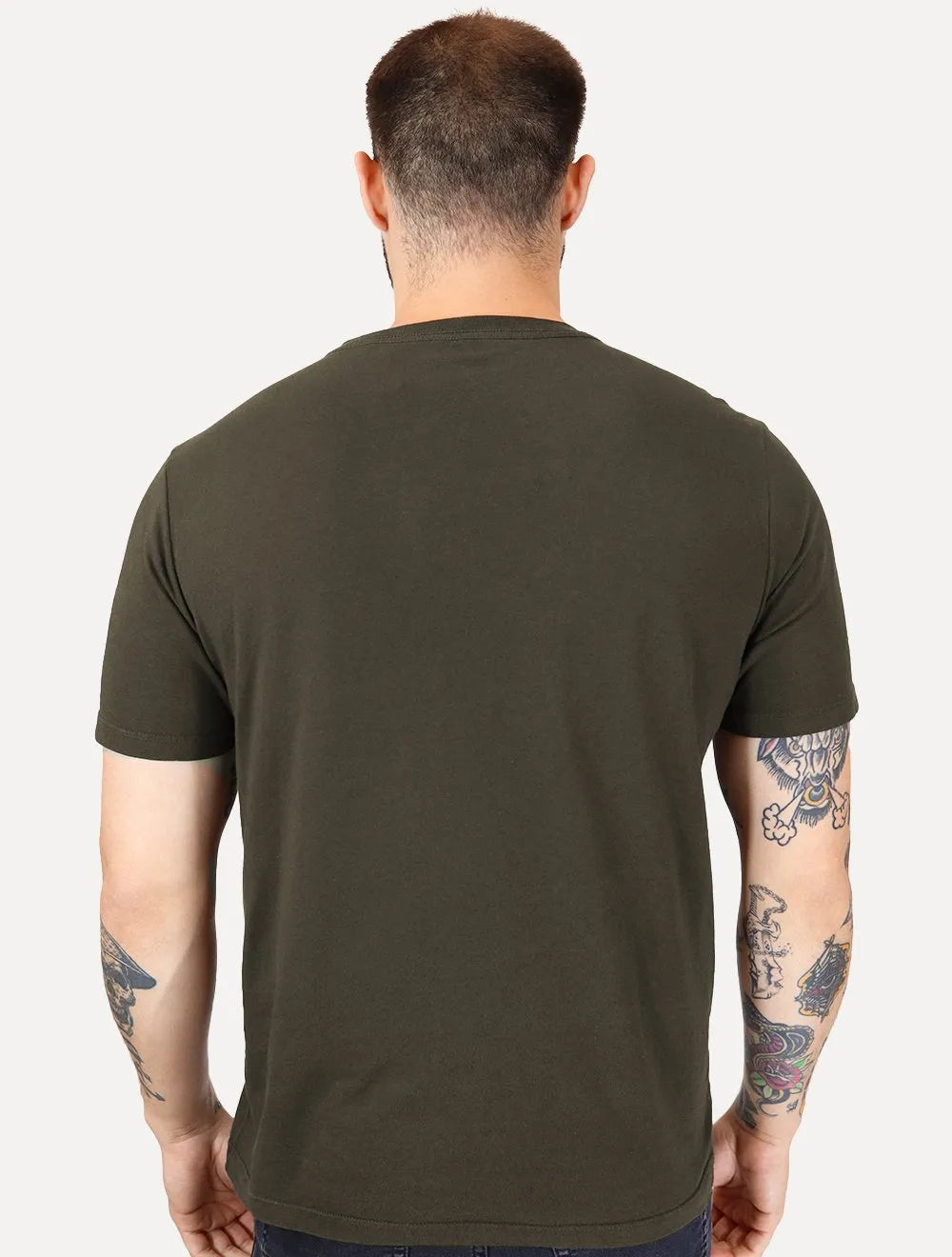 Camiseta Ellus Masculina Cotton Easa Classic Marrom Escuro