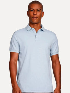 Polo Aramis Masculina Regular Basic Piquet Azul Claro
