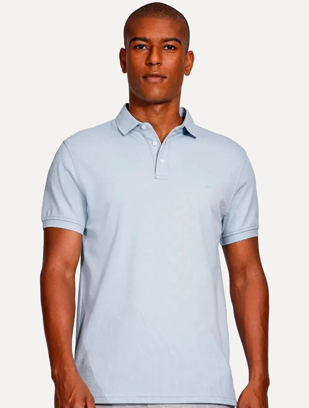 Polo Aramis Masculina Regular Basic Piquet Azul Claro