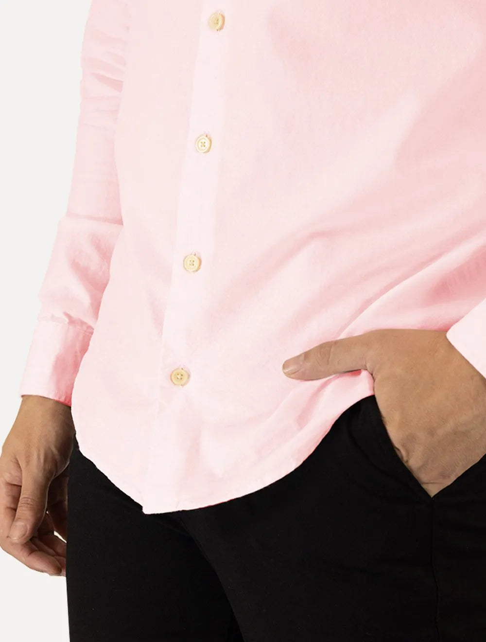Camisa Reserva Masculina Oxford Color Icon Rosa Claro