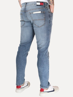 Calça Tommy Jeans Masculina Slim Austin Azul Médio