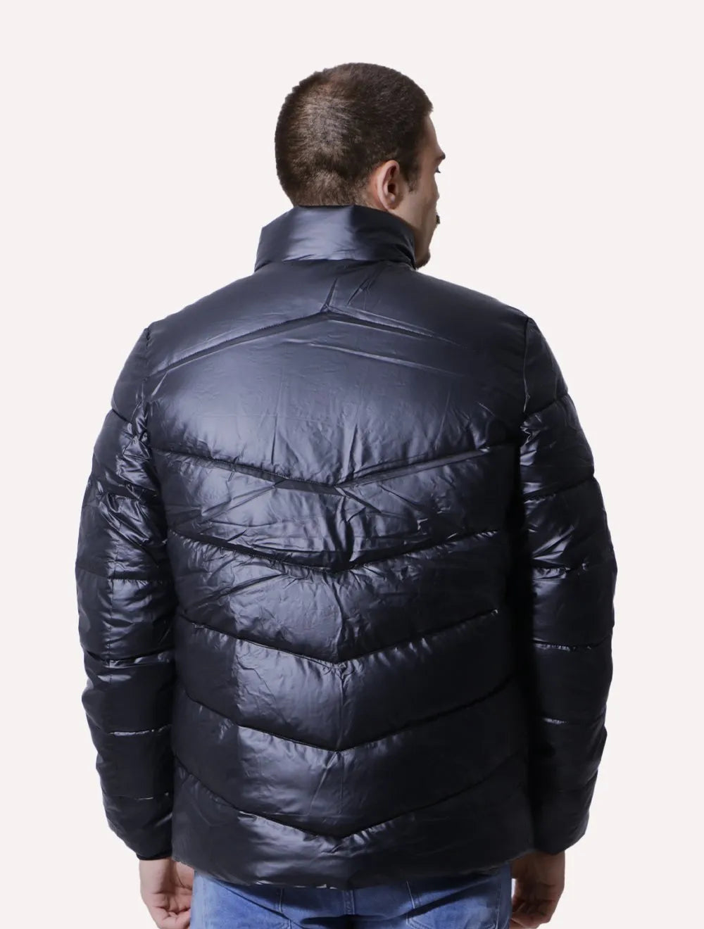 Jaqueta Victory Eagle Masculina Metallic Zip Preta