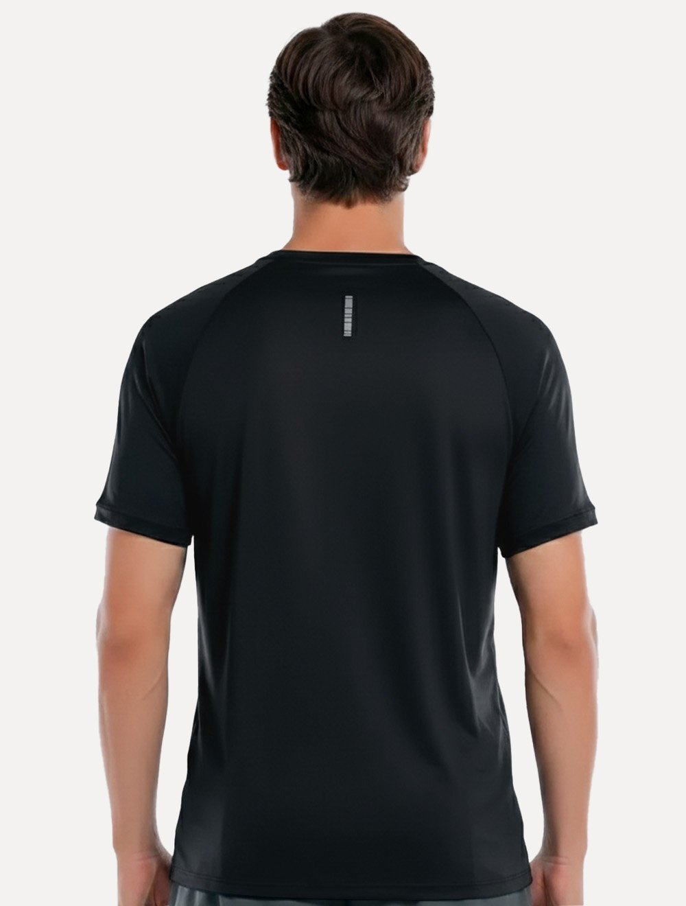 Camiseta Mash Masculina Raglan Microfibra Preta