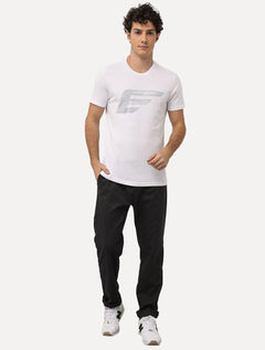 Camiseta Ellus Masculina Cotton Fine Maxi Easa Classic Branca