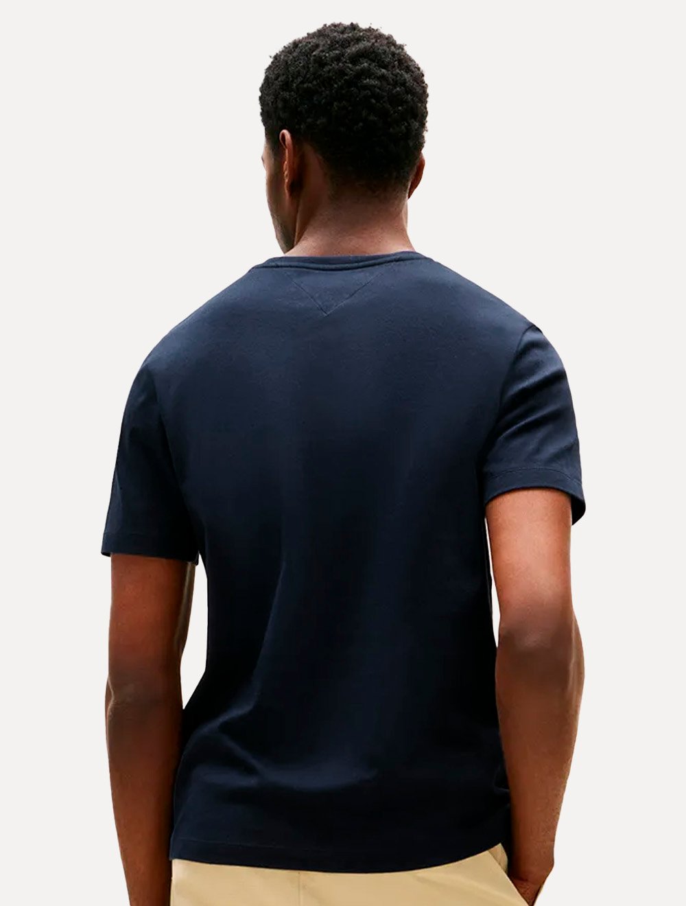 Camiseta Tommy Hilfiger Masculina Light Interlock Azul Marinho