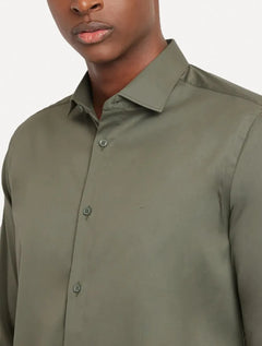 Camisa Aramis Masculina Cosmo Stretch Algodão Poliamida Verde Sálvia