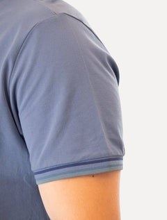 Polo Ellus Masculina Piquet Triple Short Signature Azul índigo