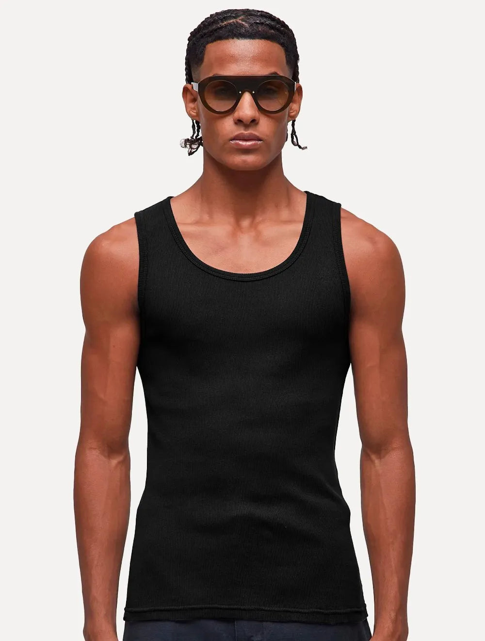 Regata Osklen Masculina Slim Rib Preta